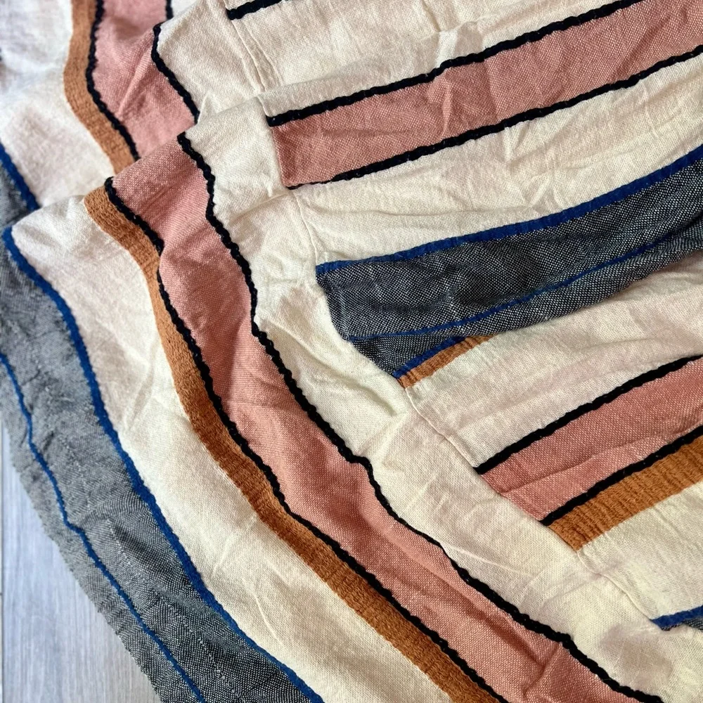 FREE PEOPLE | Striped Bloom Summer Strap Midi Sundress (L) - Picture 5 of 11